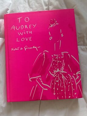 To Audrey With Love Hardcover Book - Hot Pink Cover